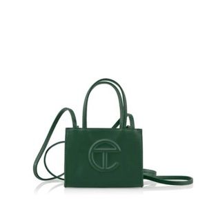 Small dark olive Telfar bag